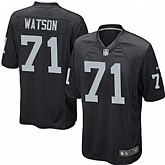 Nike Men & Women & Youth Raiders #71 Watson Black Team Color Game Jersey,baseball caps,new era cap wholesale,wholesale hats